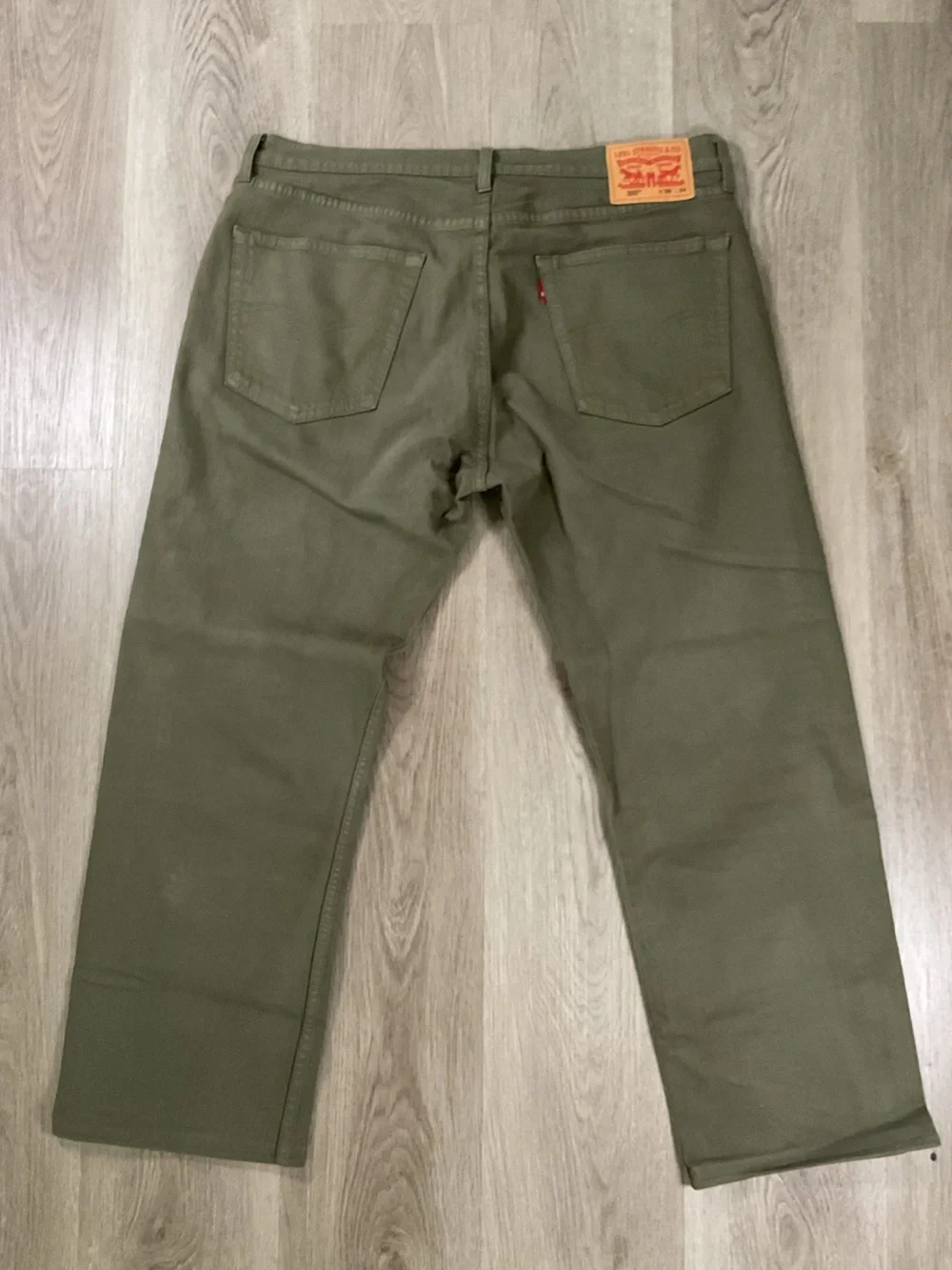 Levi's 505 Olive Green Utility Pants (Tailored) 36x34